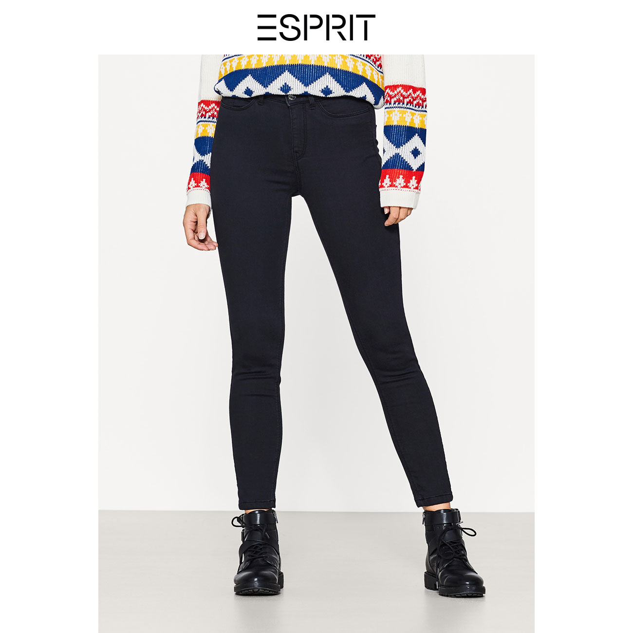 ESPRIT EDCÅ®×°2018´º´¿É«ÐÞÉí¿îС½ÅÅ£×пã-127CC1B022