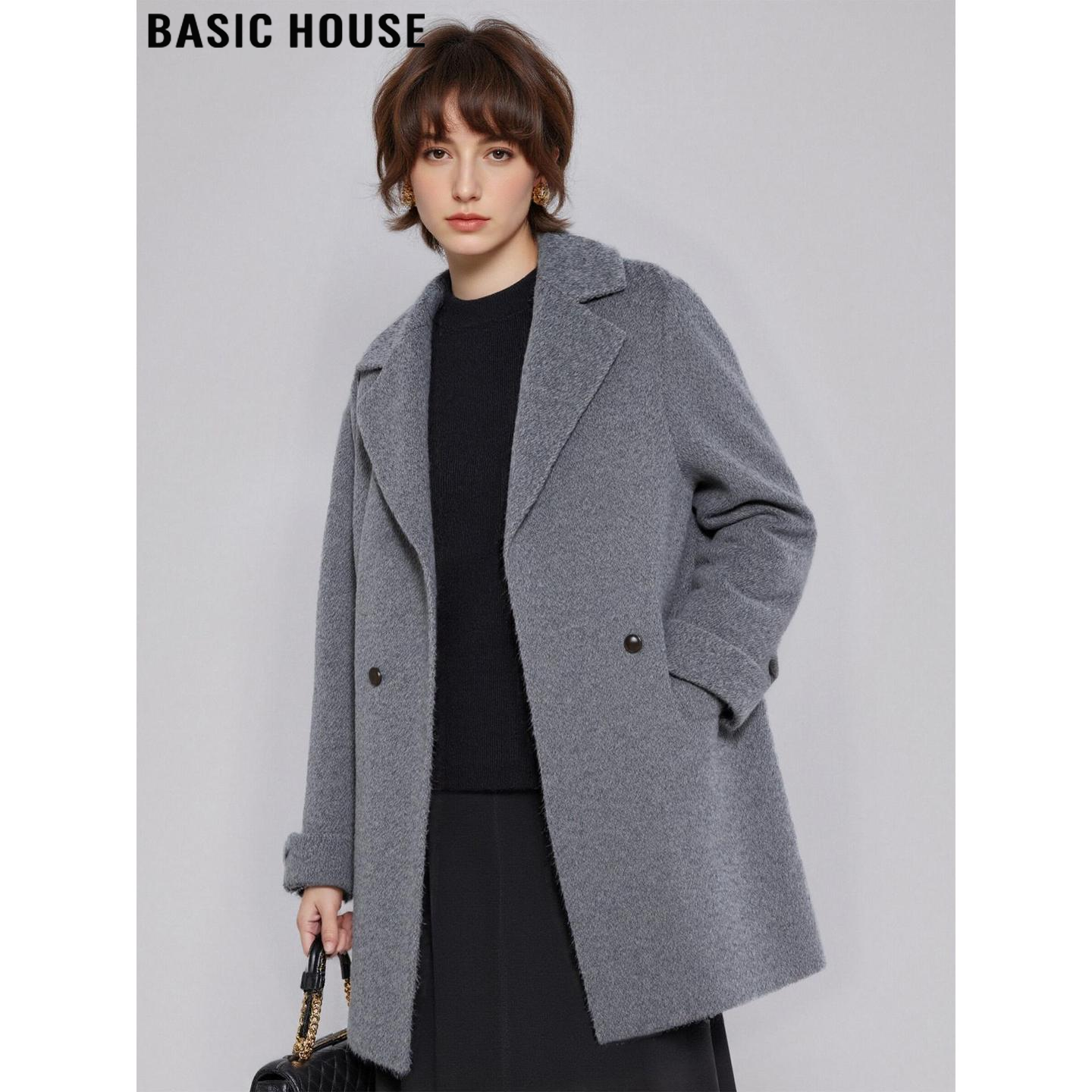 双面羊毛呢子大衣中长款毛呢外套