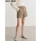 短裤 百家好卡其色西装 女2026夏季 新款 Basic 高腰休闲直筒裤 House