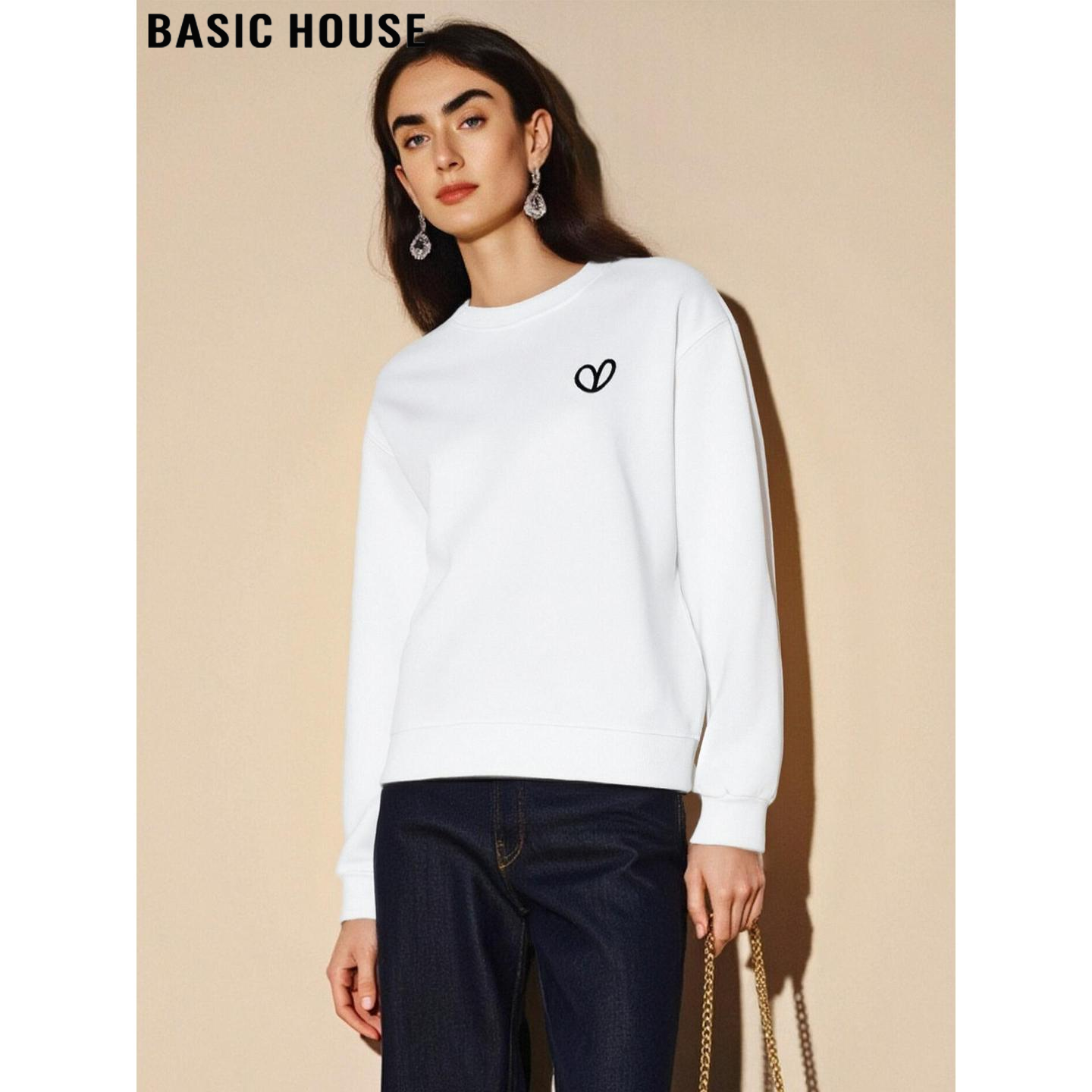 加绒加厚白色卫衣女内搭打底衫女