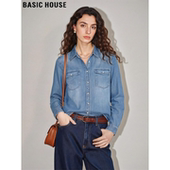 House 薄款 百家好莱赛尔天丝牛仔衬衫 新款 衬衣 女士2026春季 Basic