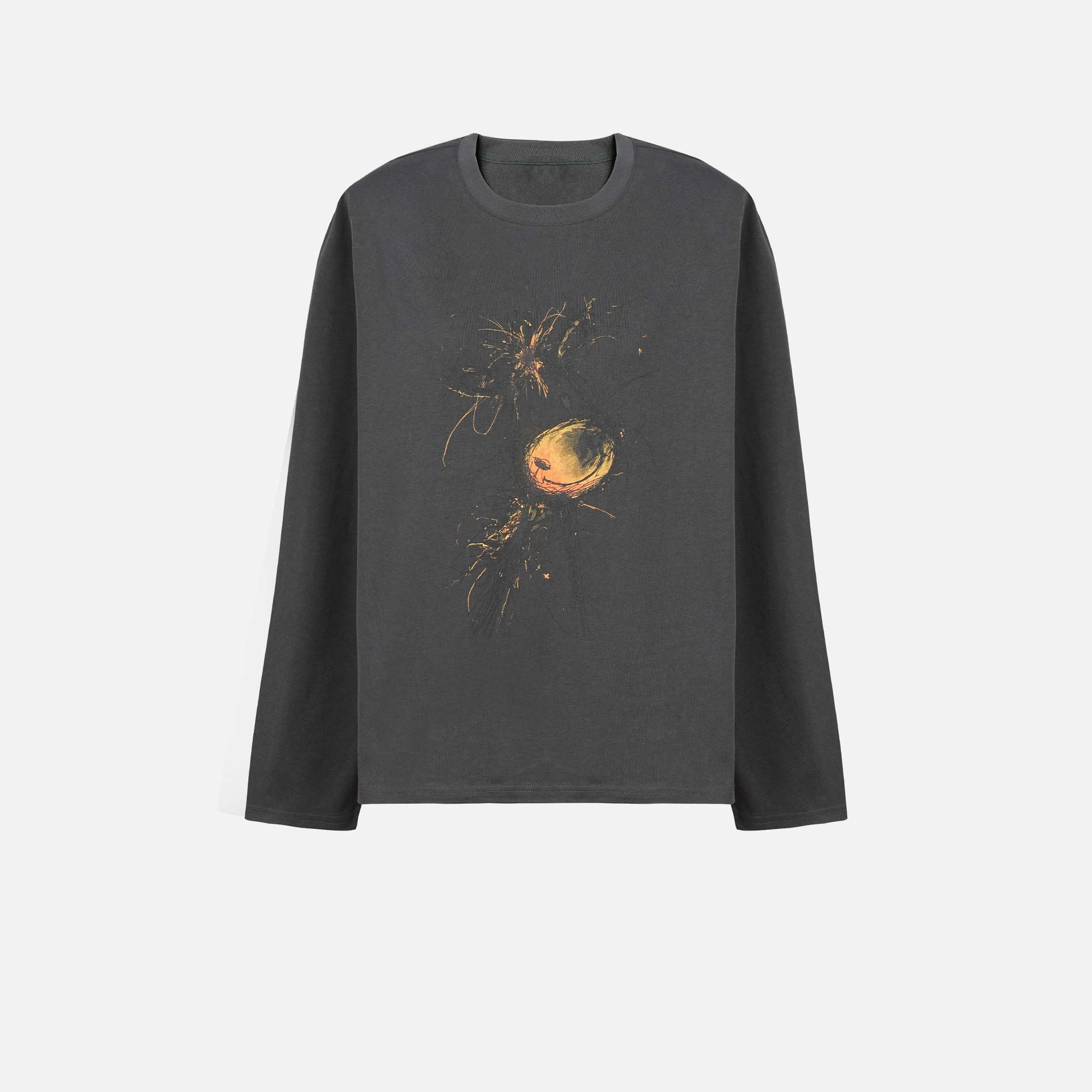 百家好印花圆领卫衣打底衫