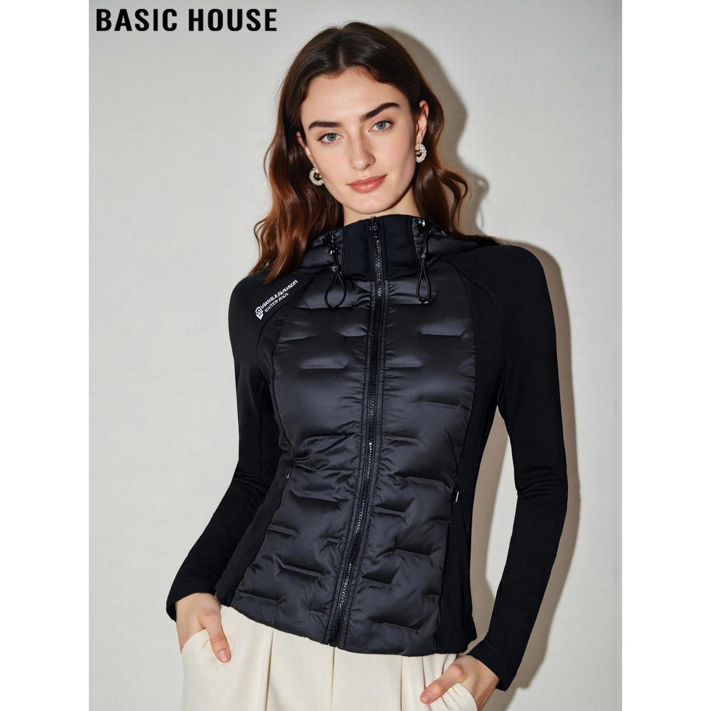 百家好连帽轻薄90鹅绒短款羽绒服