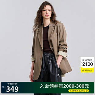 新款 Basic 外套女2025春季 House 宽松廓形西服 百家好简约通勤西装