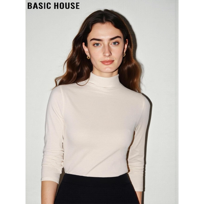 半高领打底衫弹力修身内搭上衣女