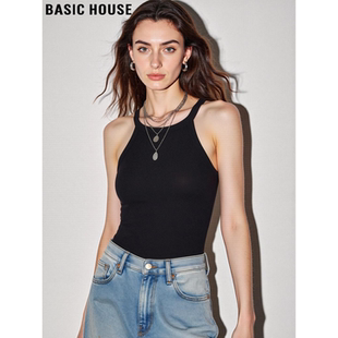 外穿内搭美背 百家好带胸垫冰丝挂脖吊带背心女士夏季 Basic House