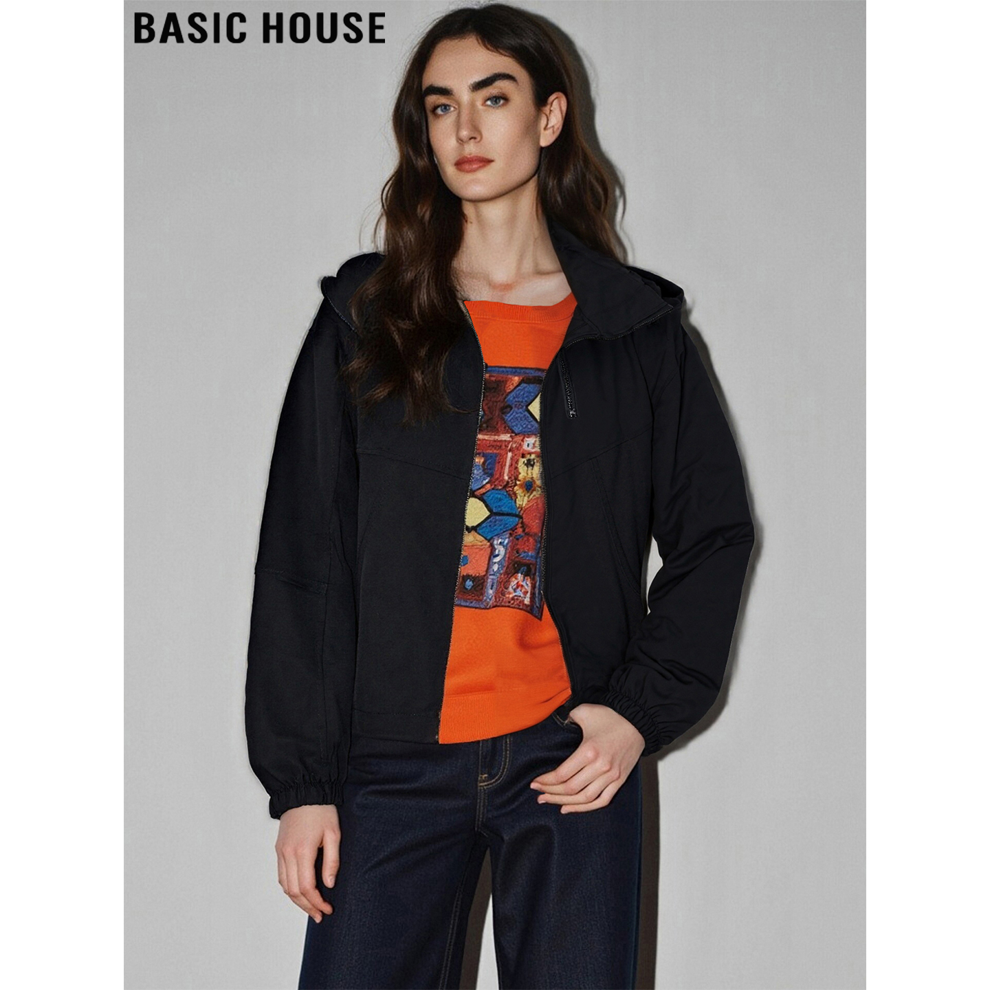 百家好加厚连帽卫衣外套休闲帽衫