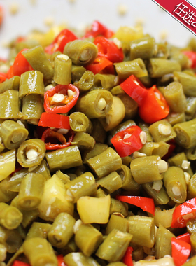 贵州酸豆角 酸辣豆角泡江豆 下饭菜 500克〔全店任选2件包邮〕