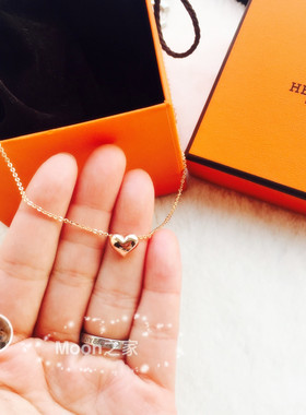 日本不掉色心形锁骨链