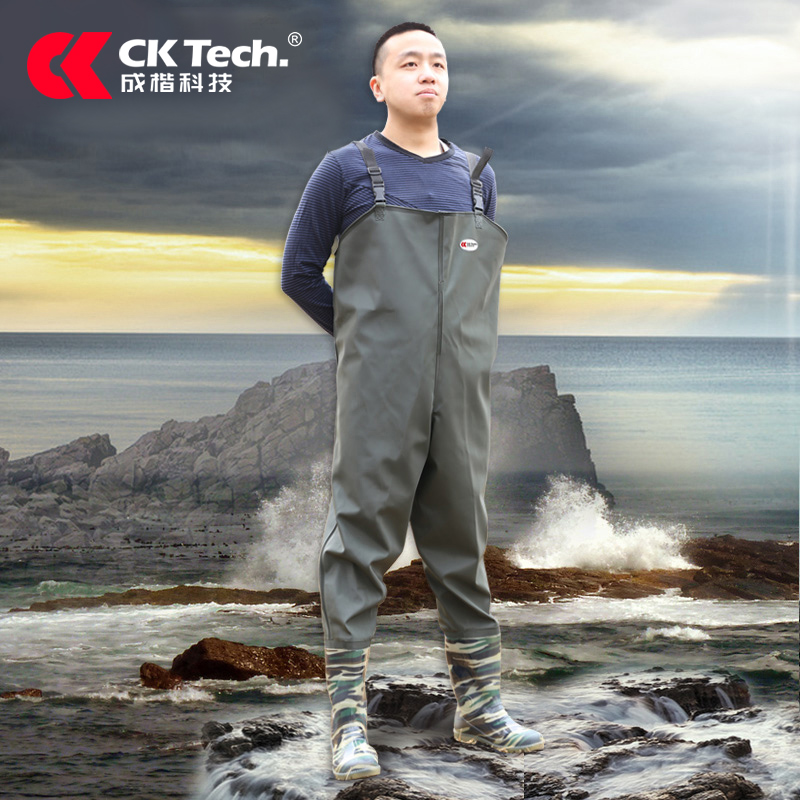 半身下水裤防水工作服涉水抓捕鱼