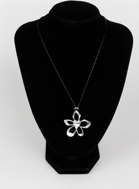 韩国代购项链2025秋冬新款时尚花朵小众百搭长款毛衣链