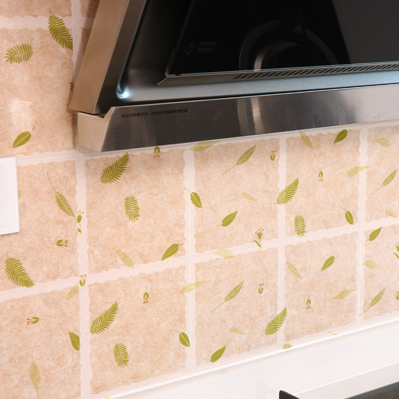 厨房自粘格子防油贴纸灶台耐高温透明防水家用瓷砖墙体用墙贴壁纸