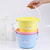 日本进口NAKAYA儿童塑料迷你可爱水桶宝宝婴儿浴室戏水小号接水筒