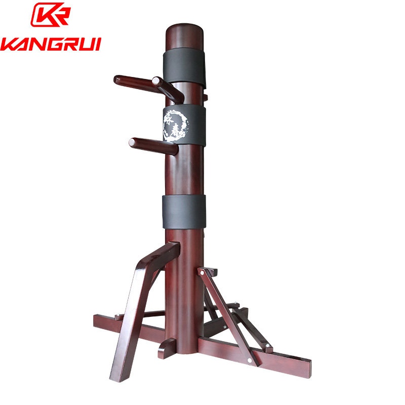 康瑞木人桩传统武术拳击散打搏击跆拳道健身商用实木假人