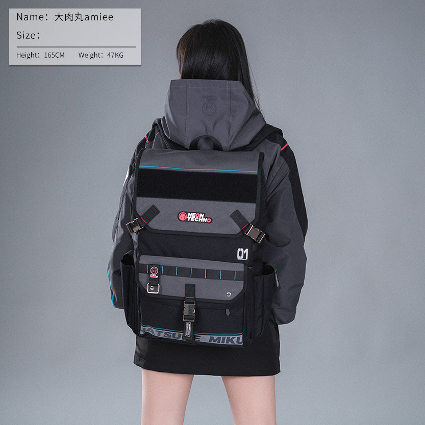 【正版】初音未来霓虹电子乐系列双肩包二次元miku机能风痛包背包,模玩/动漫/周边/娃圈三坑/桌游,动漫背包/钱包/箱包,淘宝优惠券,粉丝福利购,淘宝优惠卷