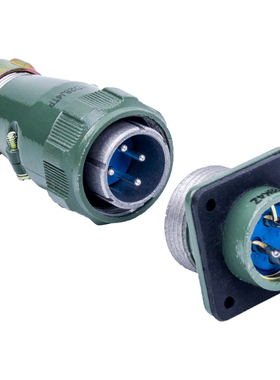 豪光YD32圆型航空插头插座4芯连接器接插件 YD32J4TP YD32K4Z反装