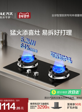 [新品]方太TX22燃气灶天然气家用猛火小双灶台煤气液化官方旗舰