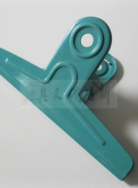 包邮大号铁夹子绿色 喷塑30cm票夹 挂式 山形夹20cm 超长强力夹