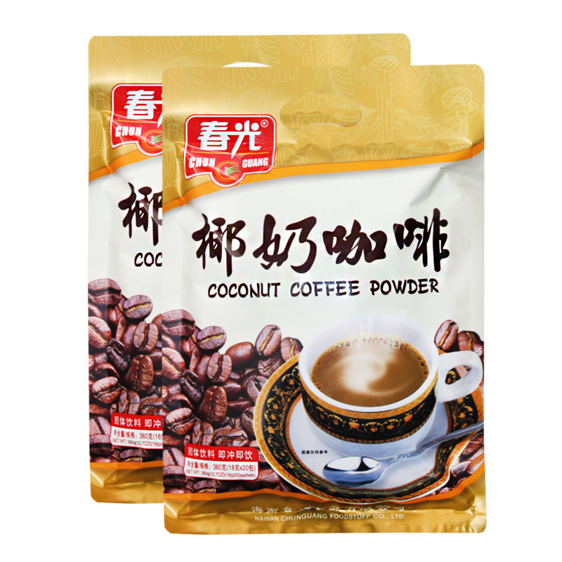 海南春光炭烧360g即冲即饮咖啡粉