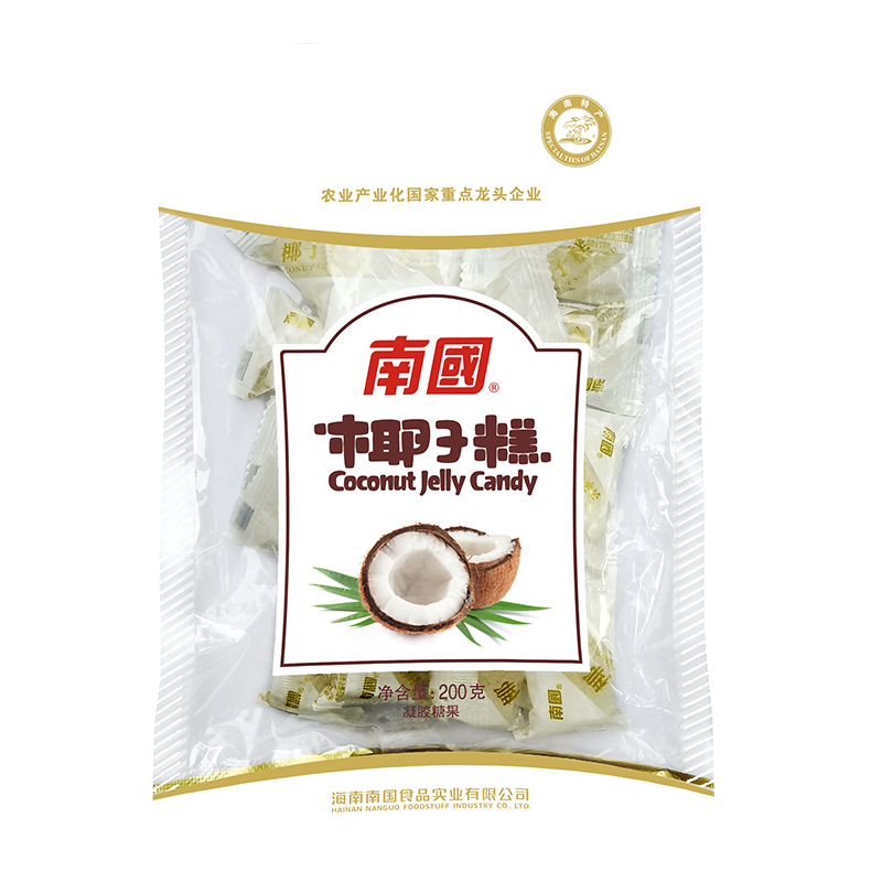 南国椰子糕200克*5袋 软糖 椰子零食 糖果