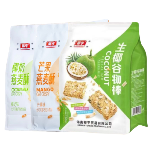 椰亨椰奶芒果燕麦酥生椰谷物棒