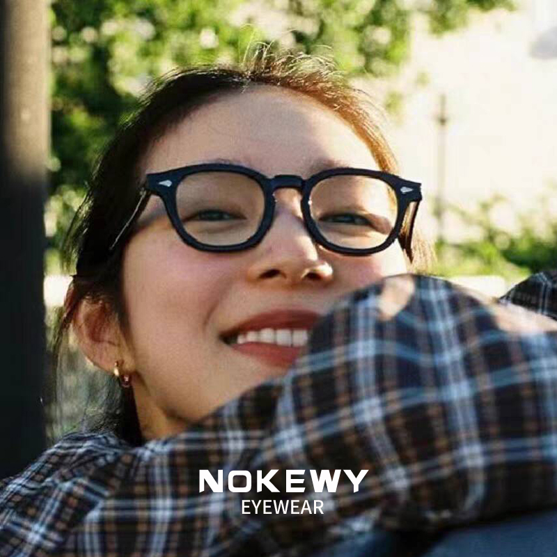 NOKEWY复古可配度数防蓝光眼镜