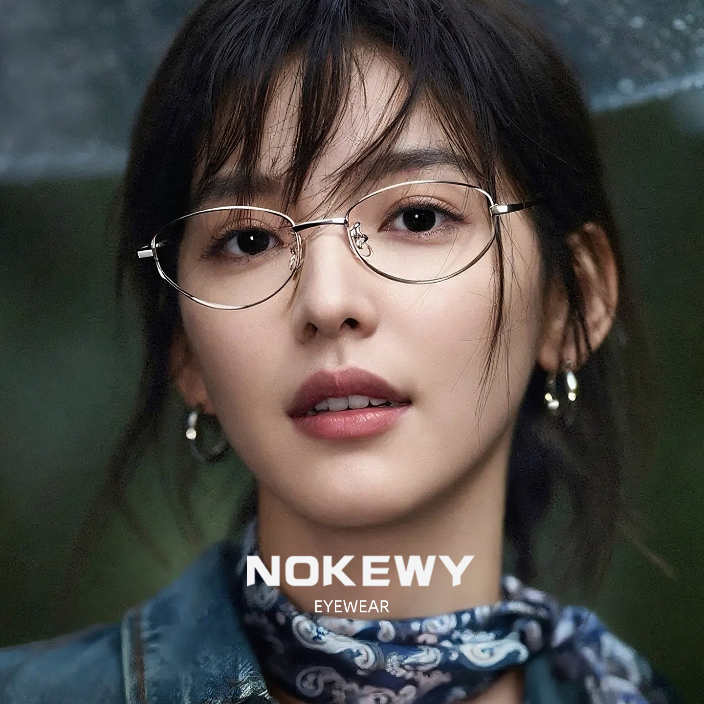 NOKEWY女款格雷系纯钛防蓝光眼镜