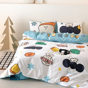 富山商店 x TYAKASHA 塔卡沙 面包系列刺绣50支全棉床上四件套