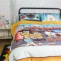 [Cửa hàng Fushan] Ngày đầu tiên khai trương Toyama, sự kết hợp ba người giữa chất liệu cotton nguyên chất và chiếc giường bốn mảnh xinh xắn - Bộ đồ giường bốn mảnh chăn ga gối đệm hanvico giảm giá
