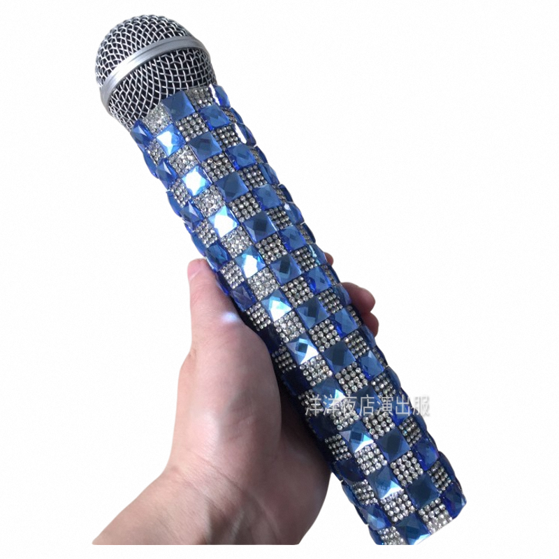 个性定制夜店夜场闪钻话筒套