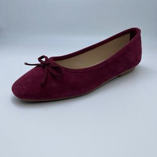 普洛克正品 新款高跟糖果色芭蕾鞋羊猄脚蹬结平底单鞋真休闲女鞋