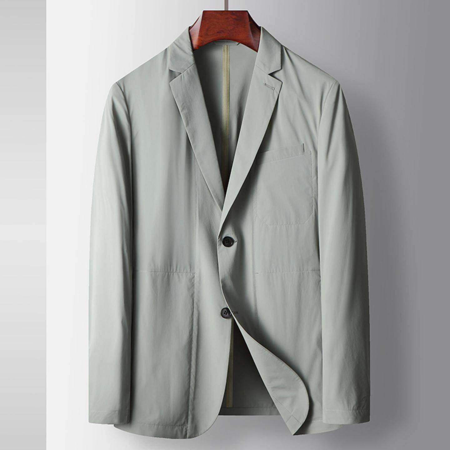 普洛克正品男装 休闲西装春夏秋薄商务单西青年单排扣西服外套潮