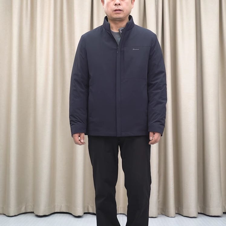 普洛克男装新款现货 春秋鹅绒羽绒服男立领轻冬休闲保暖夹克外套1