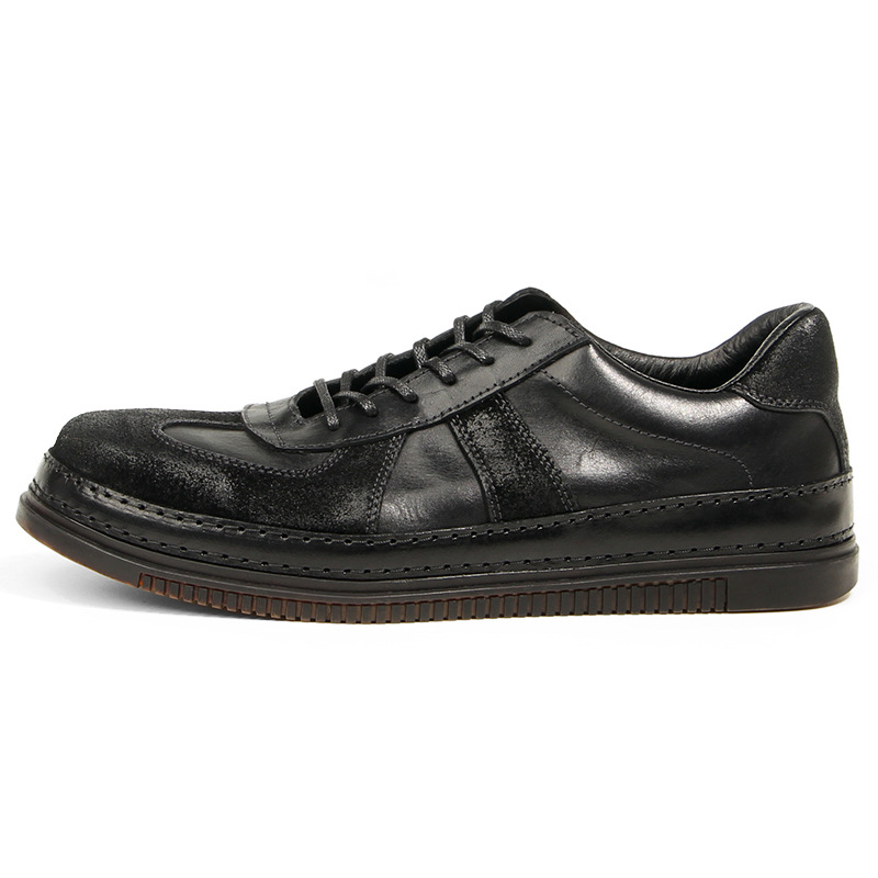 普洛克正品 水洗马皮手工男鞋进口头层马皮手工真皮男鞋休闲鞋