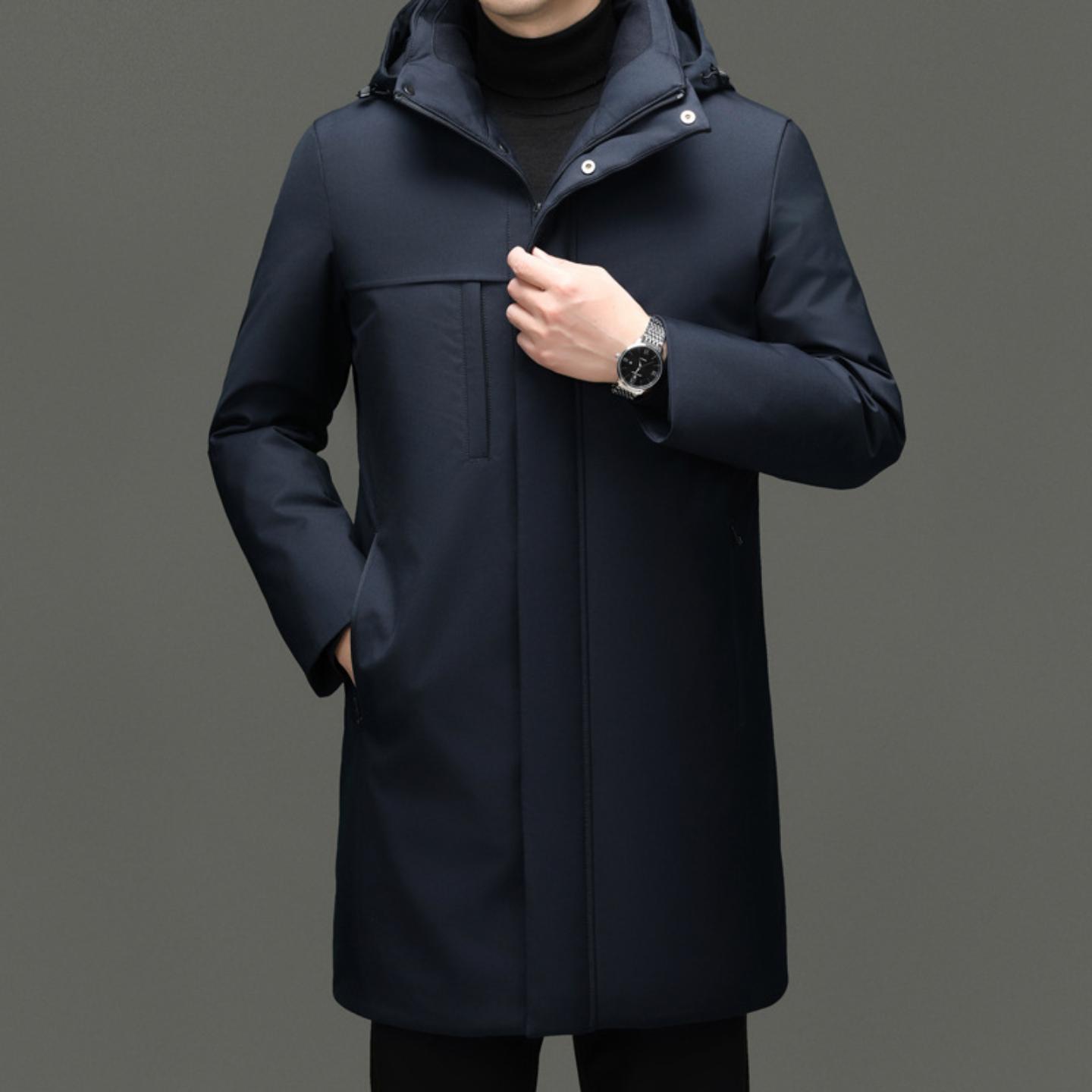 普洛克正品 高端商务男士羽绒服爆款冬新款高档加厚保暖冬装外套