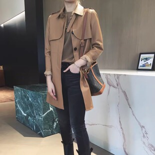 普洛克正品女装 真皮绵羊皮短款高端法式灯笼袖小众设计感外套秋