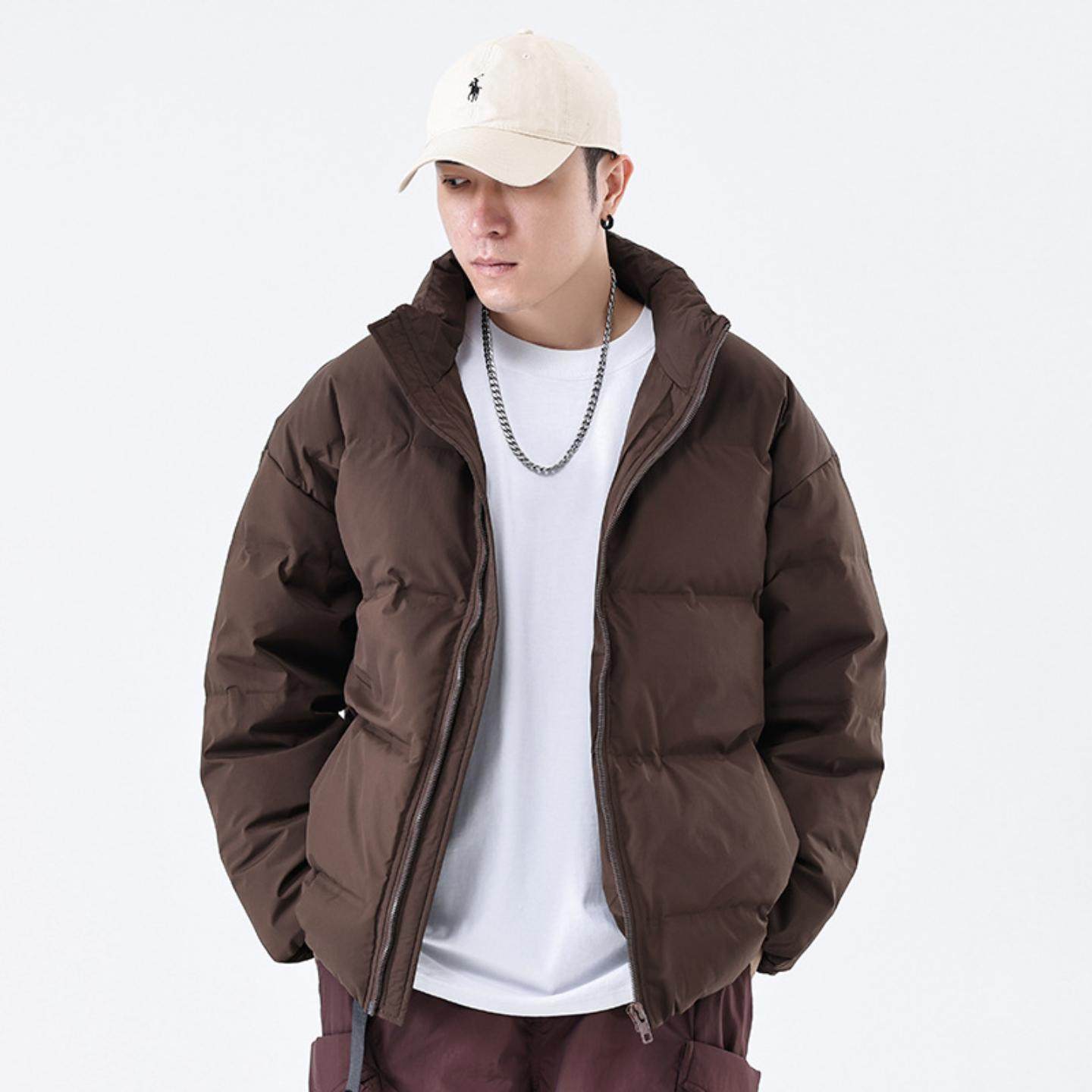 普洛克正品 暖羽绒男士上衣冬季外套休闲韩版潮流秋冬长款冬装服