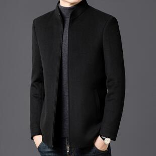 普洛克正品 商务休闲可拆卸羽绒内胆夹克冬立领商务爸爸外套中年