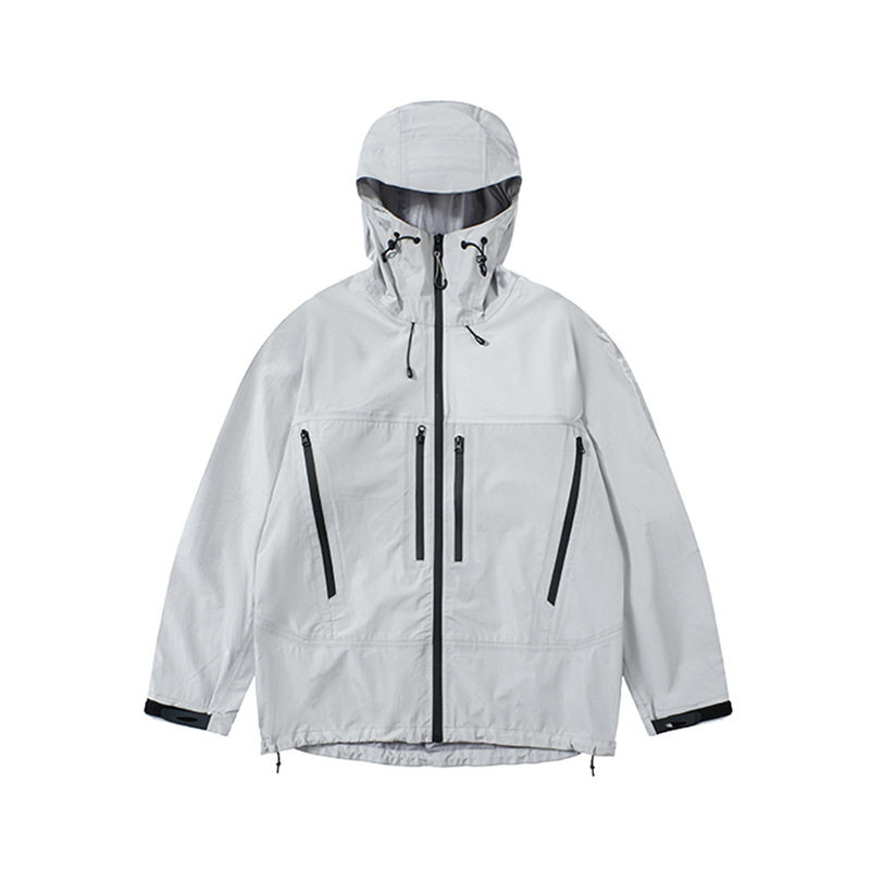 普洛克正品 冬羽绒内胆2合1男女冲锋衣套装外套连帽保暖夹克