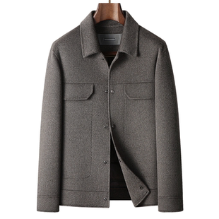 普洛克正品羊毛90白鹅绒男大衣冬翻领工装夹克内胆商务羽绒服外套