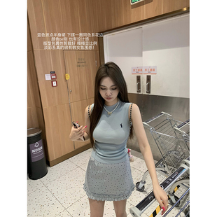 （吴大笑）微风呢喃～韩系温柔风波点立体花边氛围感百搭半身裙女