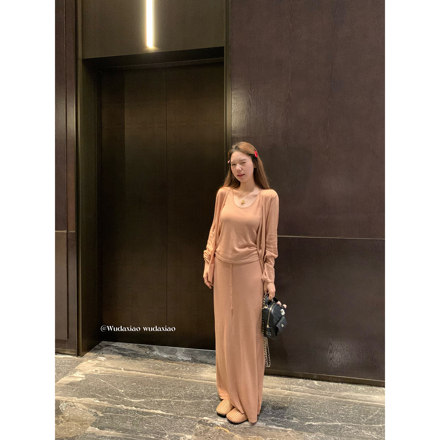 （吴大笑）暮色轻柔～松弛感老钱风温柔显白气质莱赛尔亚麻三件套