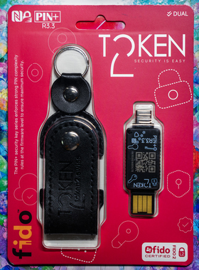 Fido2安全密钥 Passkey 美银 Dual-Re3 TypeC USB-A 支持OpenGPG