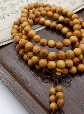 男女通用檀木中国风手串项链