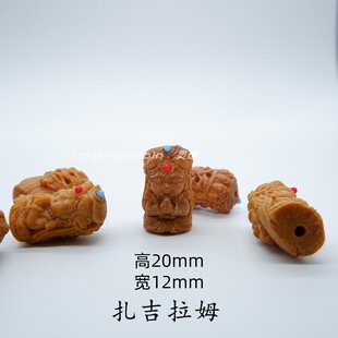 老山檀木度母扎吉拉姆菩萨DIY手工串珠饰品配件佛珠手串项链配饰