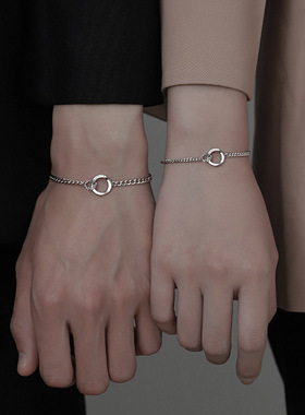 莫比乌斯环情侣手链一对纪念礼物