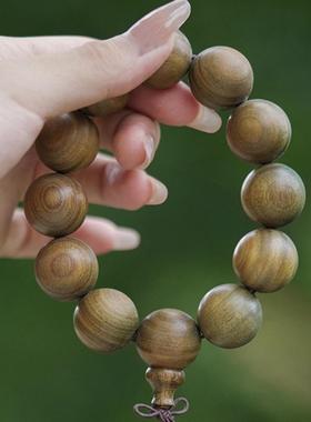 男生绿檀木中国风天然文玩手串