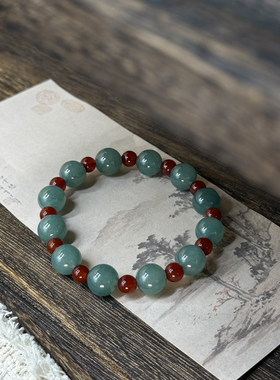 情侣红玛瑙玉髓国风百搭手串