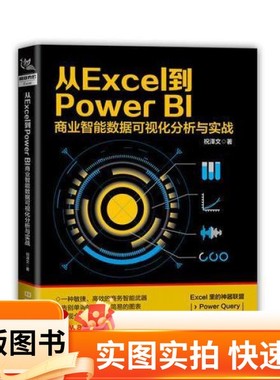 【正版图书】从Excel 到PowerBI 商业智能数据可视化分析与实战祝泽文中国铁道出版社97871132445382018-06