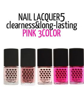 热销现货~Stylenanda指甲油nanda 粉色系13色入 pk01 pk07 pk10 p